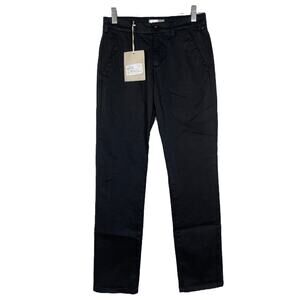 40weft Black Straight-Leg Trousers